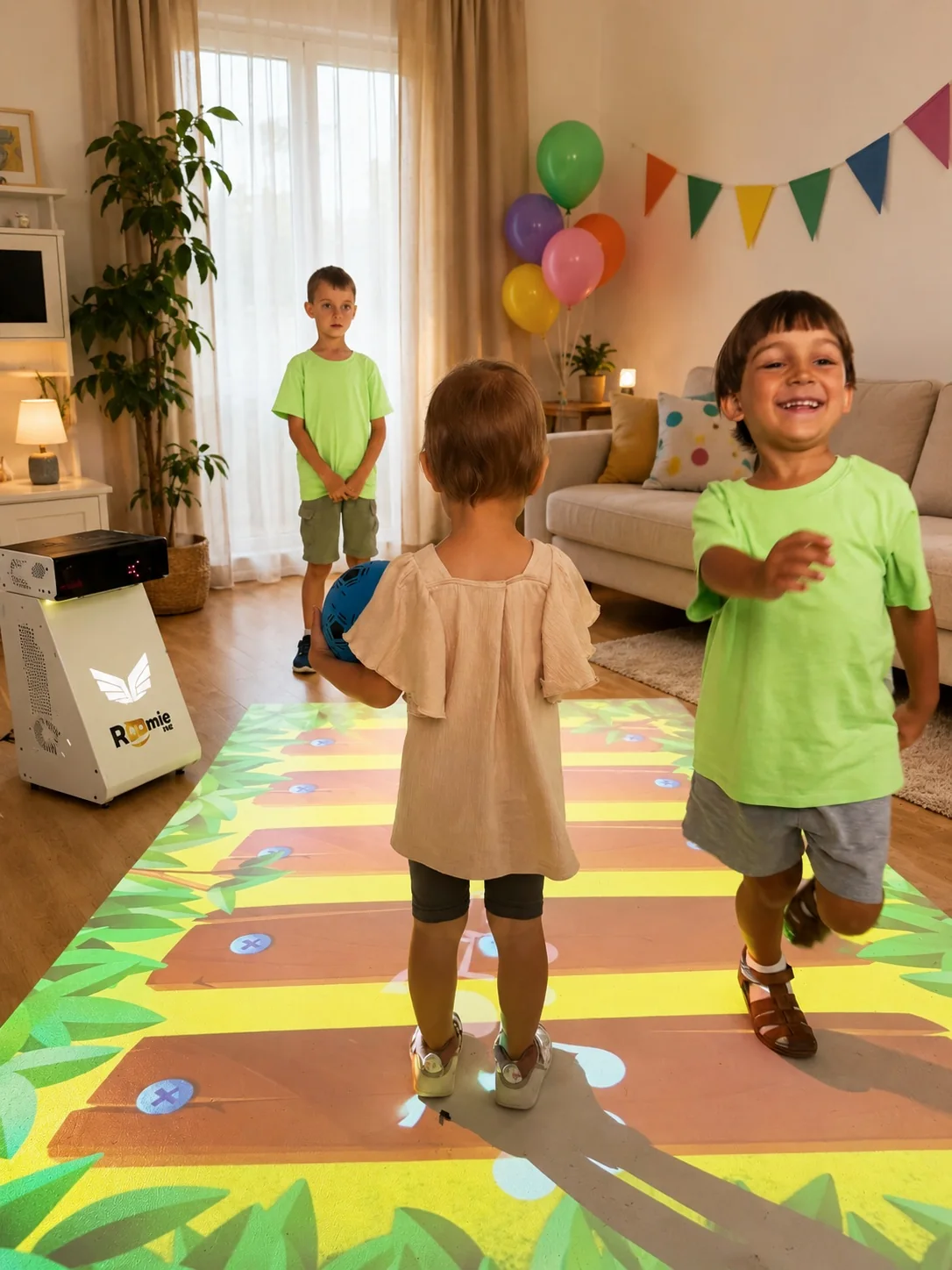 Kinder spielen gemeinsam bei einem Wunderplay Kindergeburtstag in Hamburg